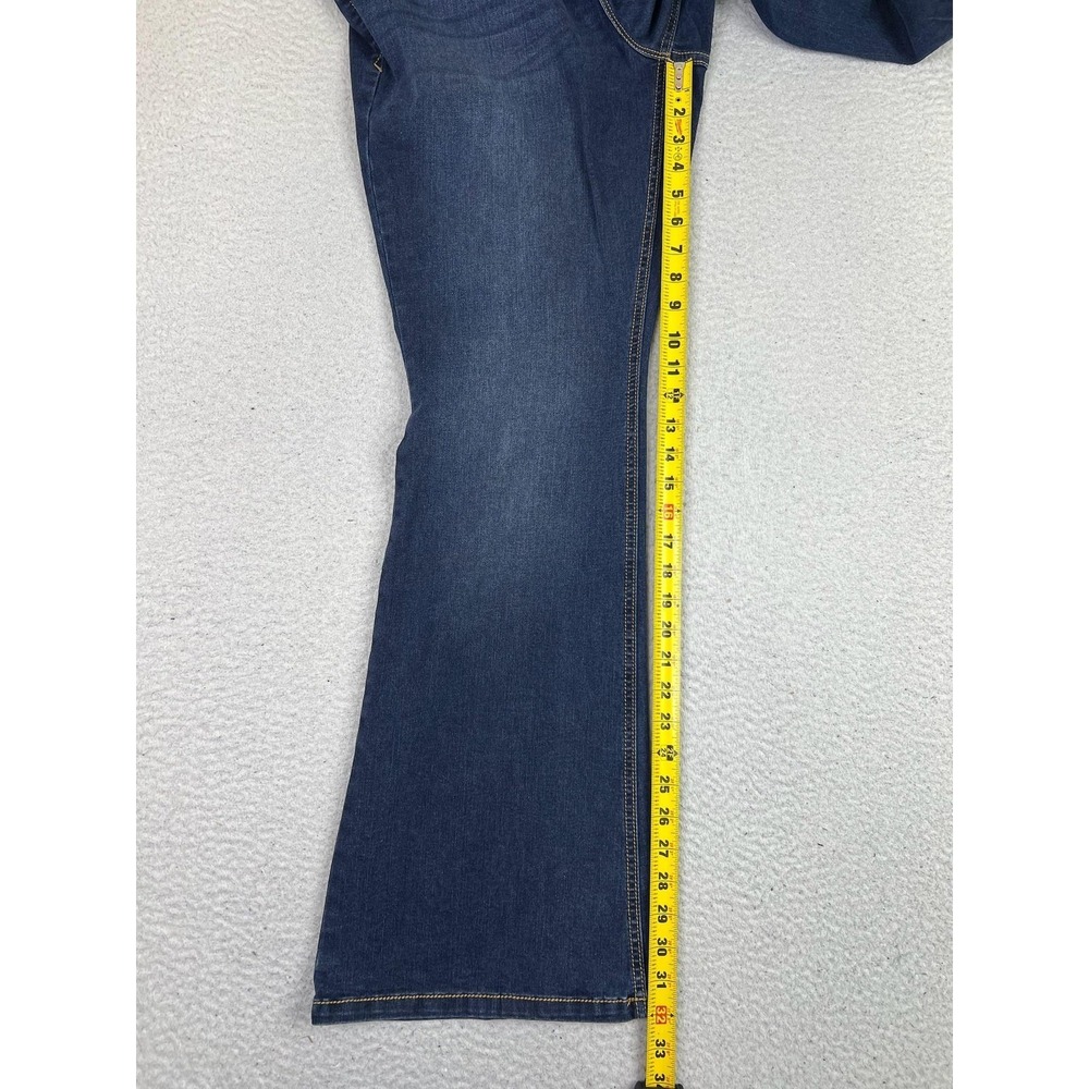 Torrid Luxe Slim Boot Jeans Womens 18R Blue Medium Wash Mid Rise Stretch Denim - Picture 11 of 12